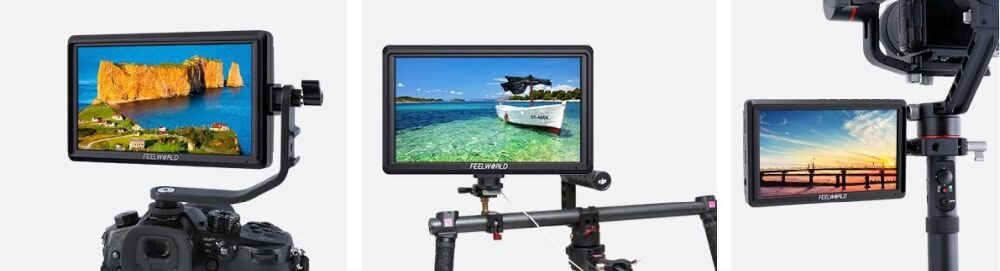 FEELWORLD FW568 V3 matryca IPS 160 stopni wejście HDMI 4K wyjście pętli monitor filmowy