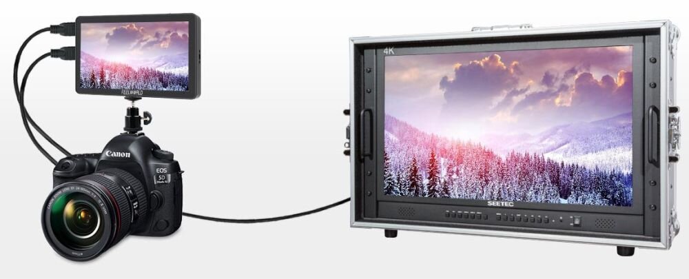 FEELWORLD F6 Plus V2 6 cali ekran dotykowy import 3D LUT karta SD monitor podglądowy