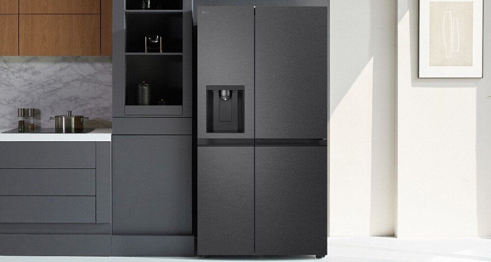 LODÓWKA LG GSJC41EPPE wnętrze półki szuflady pojemność LINEARCooling kontrola temperatury Oświetlenie LED światło jasność czujniki wahania temperatury zachowanie świeżości sprężarka inwerterowa skuteczna energooszczędna cicha praca silnik