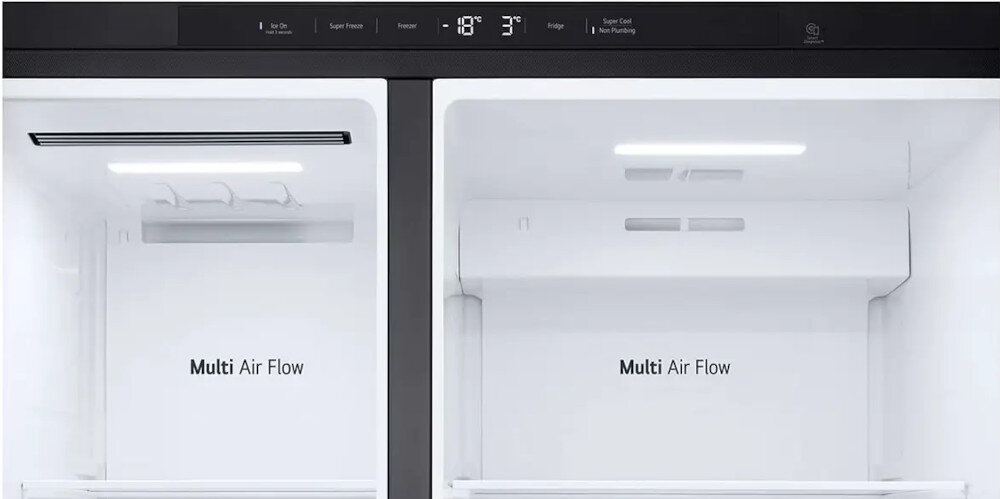LODÓWKA LG GSJC41EPPE MULTI DOOR 179CM CZARNY MAT PODAJNIK WODY panel sterowanie dotyk funkcje temperatura ustawienia