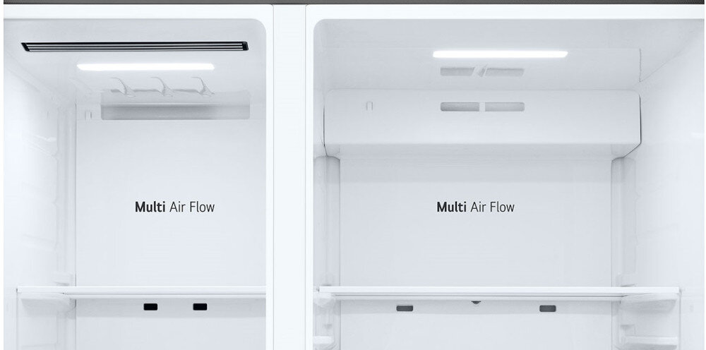 LODÓWKA LG GSLC41PYPE MULTI DOOR 179CM CZARNY MAT PODAJNIK WODY Oświetlenie LED światło jasność