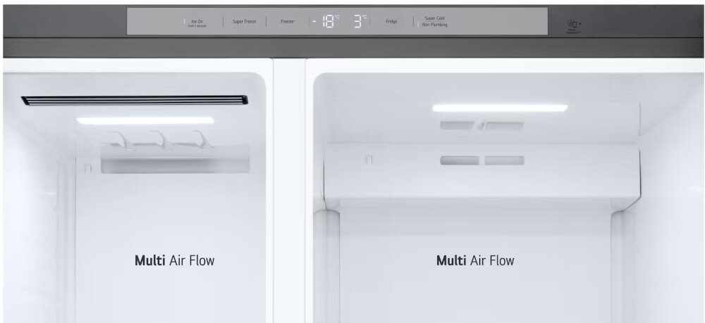 LODÓWKA LG GSLC41PYPE MULTI DOOR 179CM CZARNY MAT PODAJNIK WODY panel sterowanie dotyk funkcje temperatura ustawienia