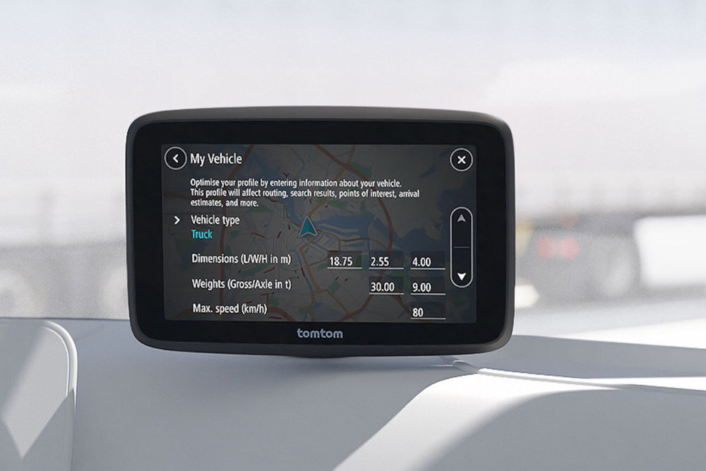 Nawigacja TOMTOM GO Professional 6 - informacje o ruchu drogowym