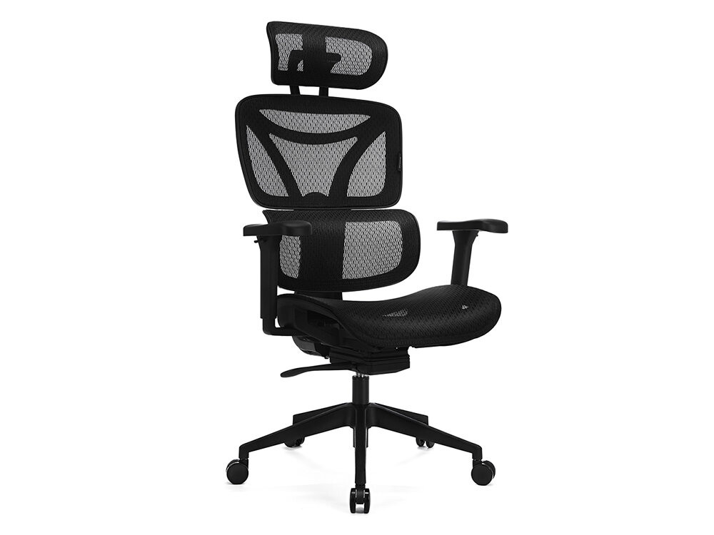 Fotel LVN System Control Series LV0654 Czarny prezentacja fotela na białym tle