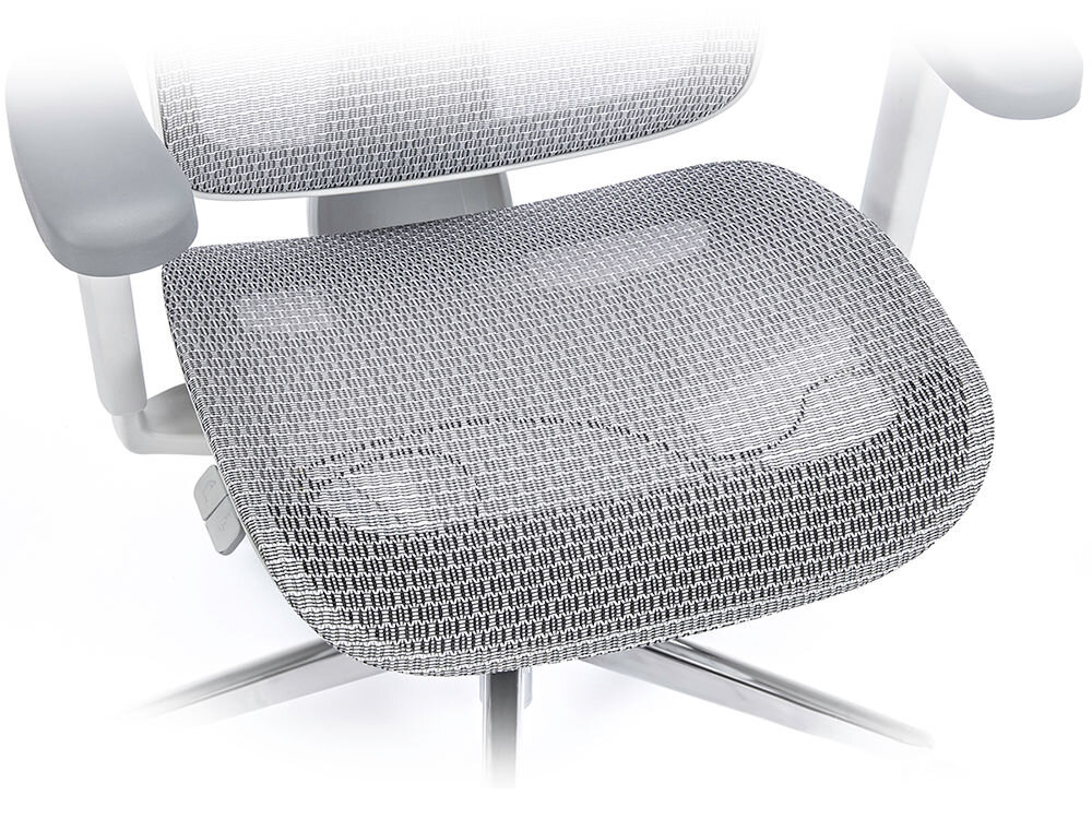 LVN SYSTEM Control Pro Stalowa baza średnicy 60 cm Kółka o średnicy 6 cm miękką powłoką Podnośnik gazowy SGS III 130 kilogramów przedstawione siedzisko z oddychającego materiału