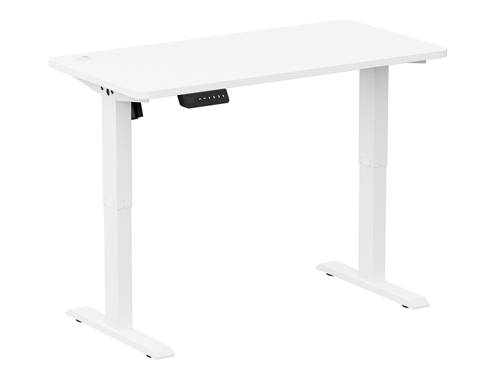 Biurko LVN SYSTEM Control Series 120 Biały prezentacja biurka blat o wymiarach 120 cm x 60 cm udźwig do 70 kg