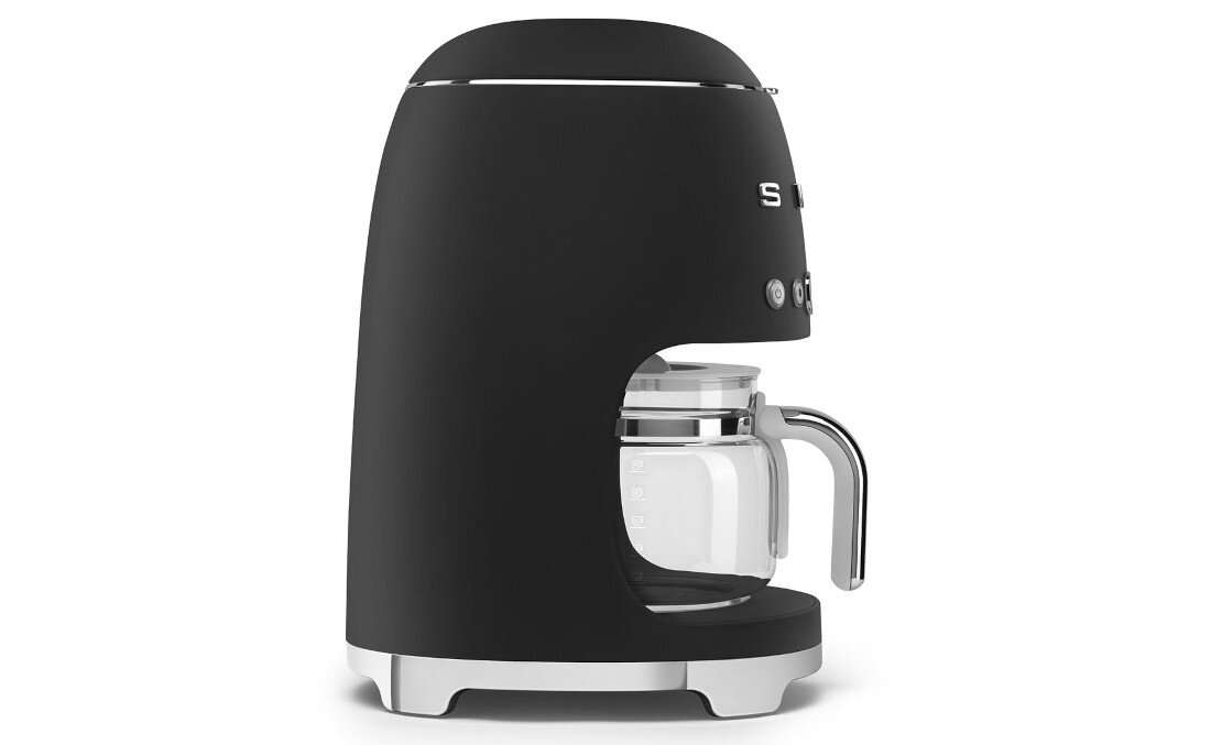 Ekspres SMEG DCF02BLMEU Czystość bez kapania System zapobiegający kapaniu ochrona Wielokrotnego użytku filtr do kawy 