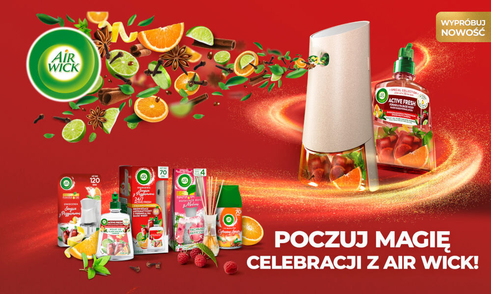 Wkład do odświeżacza powietrza AIR WICK Freshmatic Aromatyczny Cytrusowy Spritz piramida zapachowa