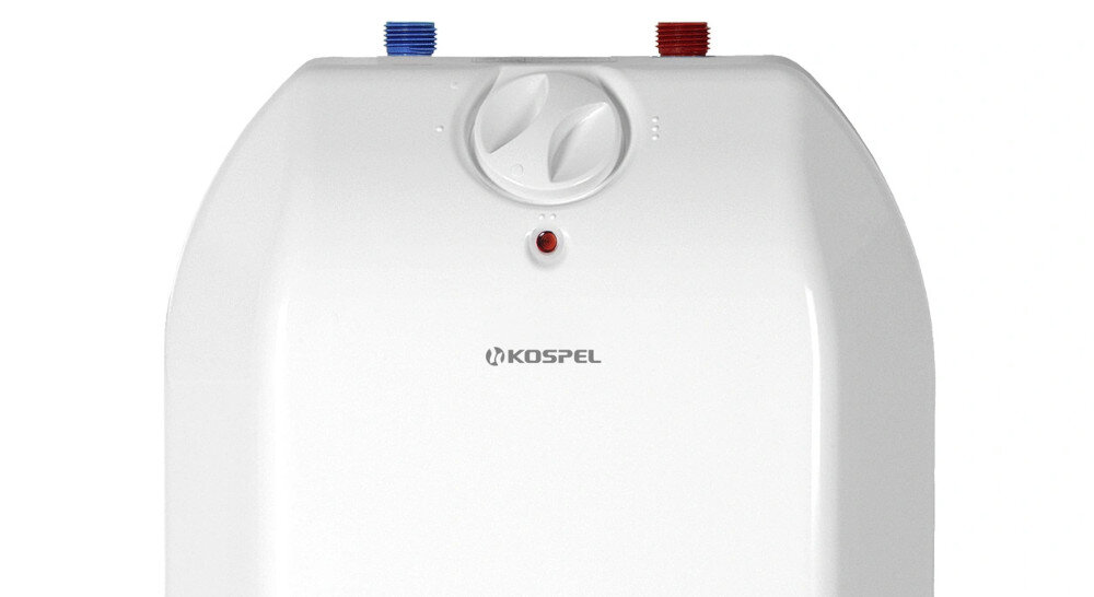 Bojler elektryczny KOSPEL Luna POC.G-5 5 l front przód pokrętło regulacja sterowanie ustawienia temperatury łatwa instalacja pokrętło sterowanie precyzyjne dostosowanie ciepła wody