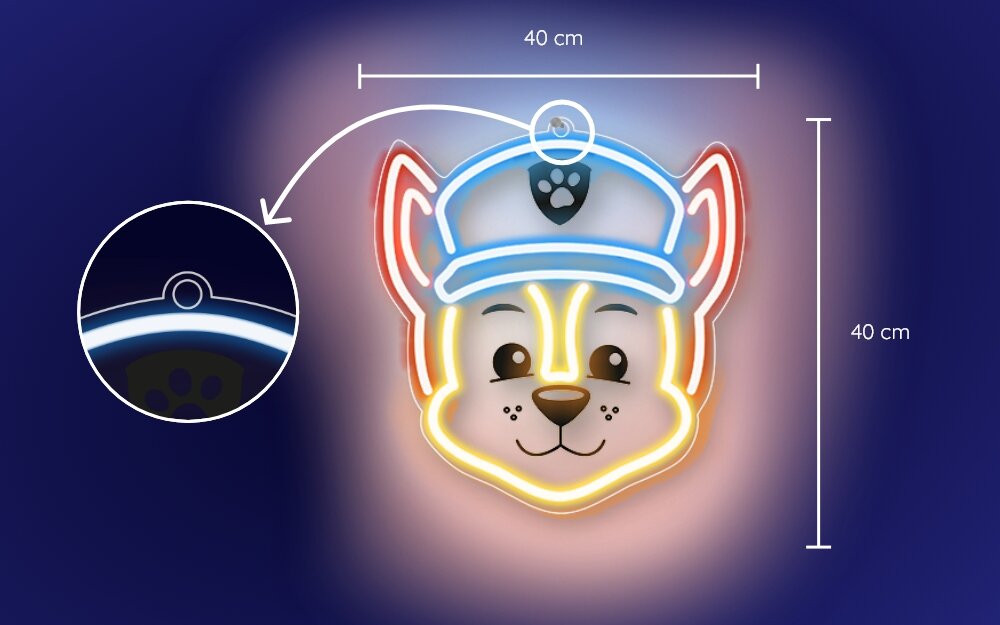 Neon LED PSI PATROL zawieszenie