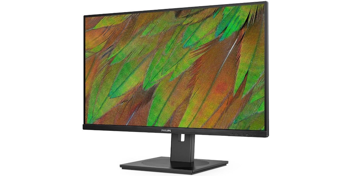 Monitor PHILIPS 32B1N3800/00 na białym tle - zdjęcie z boku.