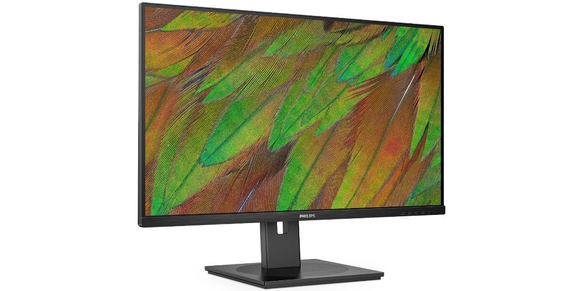 Monitor PHILIPS 32B1N3800/00 na białym tle - zdjęcie z boku.