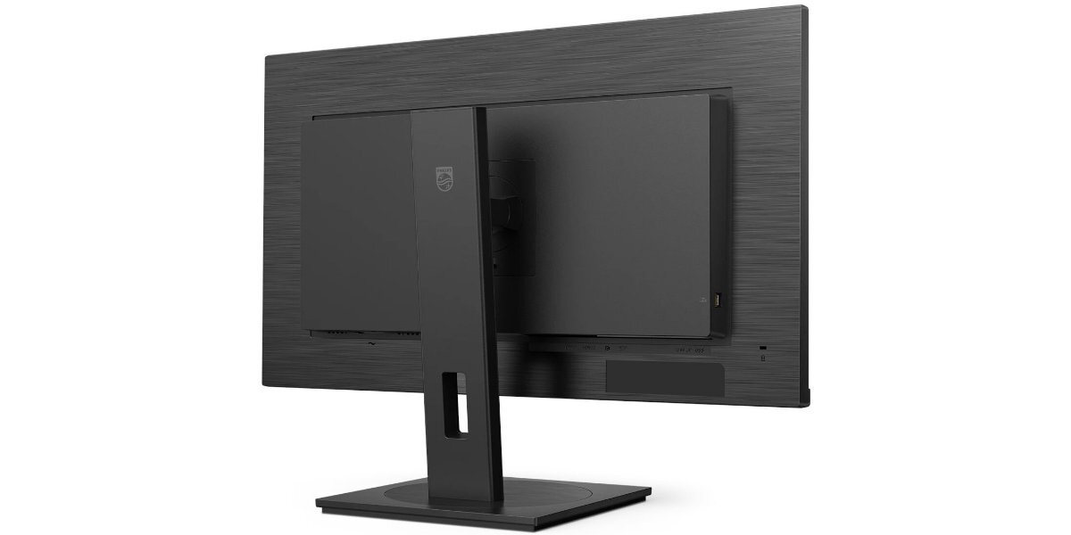 Monitor PHILIPS 32B1N3800/00 na białym tle - tył obudowy monitora.