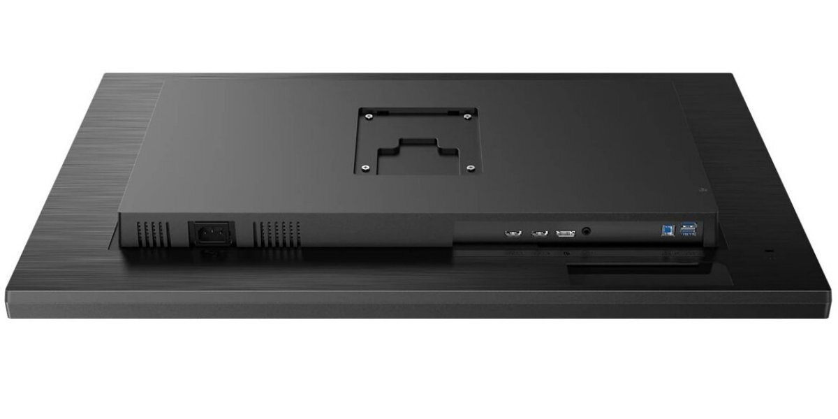 Monitor PHILIPS 32B1N3800/00 bez podstawki na białym tle - spód monitora. 