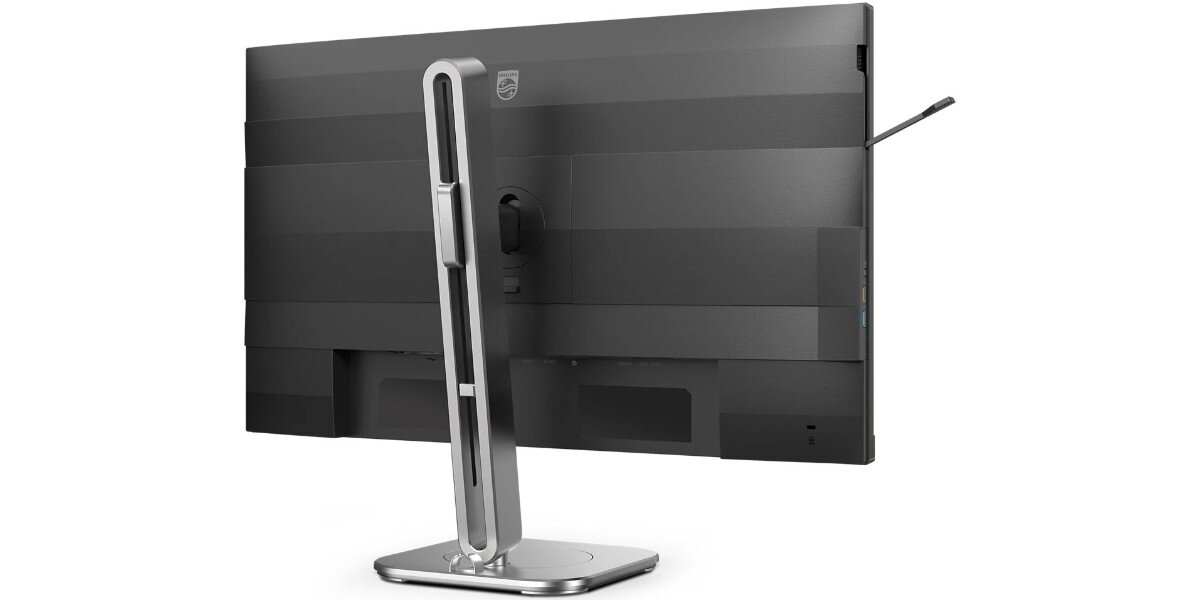 Monitor PHILIPS 27B2G5500/00 na białym tle - tył ekranu.