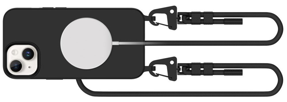 TECH-PROTECT MagNecklace podwyższona krawędź okalająca wyświetlacz moduł aparatu Materiał TPU otwory na porty i przyciski swobodny dostęp do wszystkich elementów sterujących