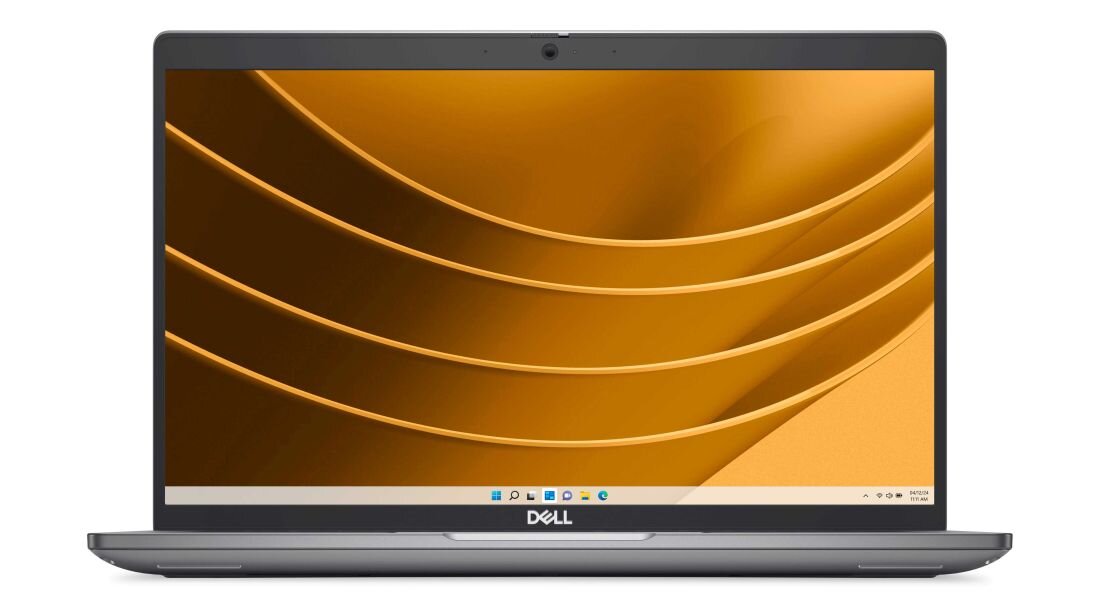 DELL Latitude E6400, laptop z otwartym ekranem, prezentujący pulpit. - Ekran 14 cali z rozdzielczością 1920 x 1080