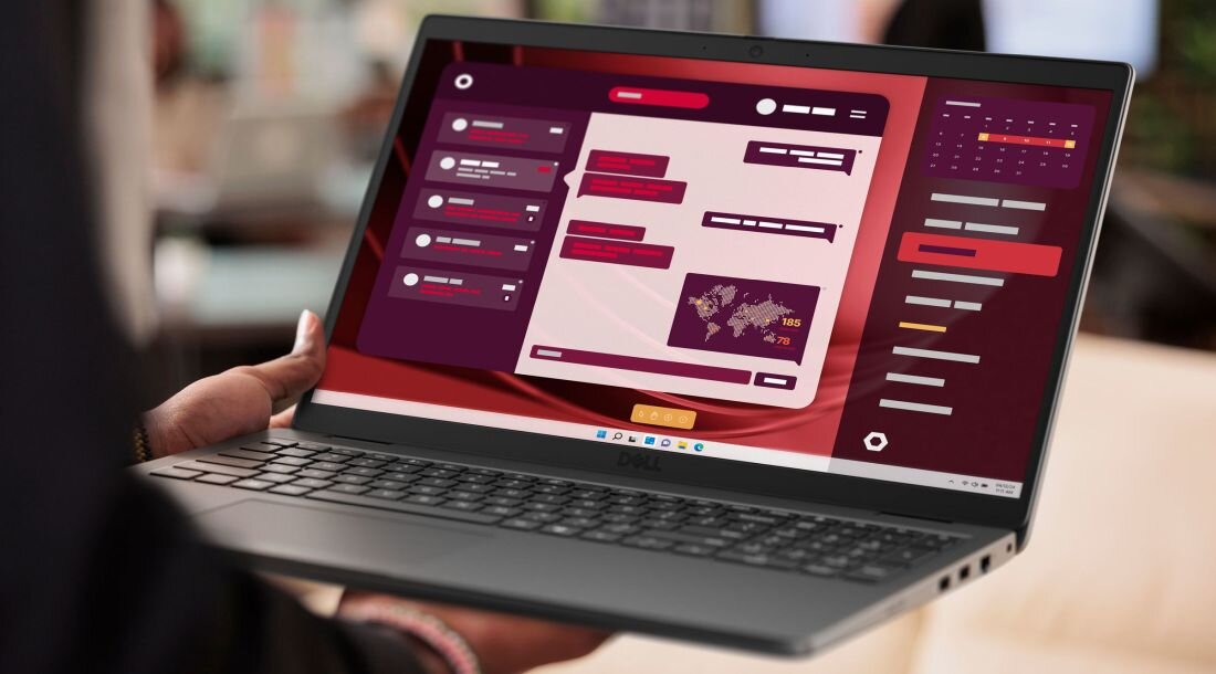Użytkownik pracuje na laptopie DELL Latitude 5440, na którym otwarty jest wykres. >
</div>
</div>
</div>
<div class=