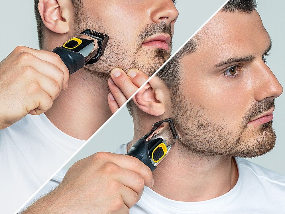 Trymer WAHL Extreme Grip Beard 9893-0440 dwa użycia urządzenia, samoostrzące ostrza, stal węglowa