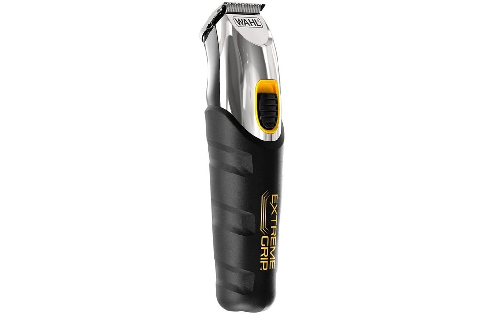 Trymer WAHL Extreme Grip Beard 9893-0440 urządzenie bokiem na białym tle, akumulator litowo-jonowy, technologia Li-Ion
