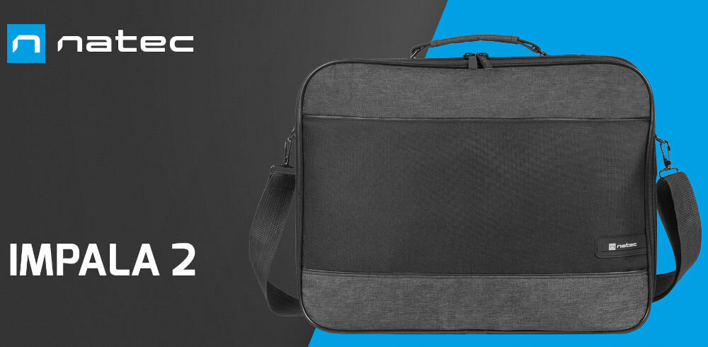 Torba na laptopa NATEC Impala 2 15.6 cali Szary