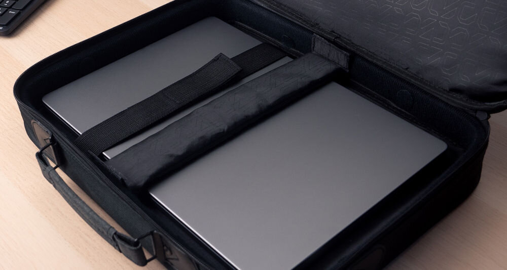 Torba na laptopa NATEC Impala 2 15.6 cali Szary miękka wyściółka wewnętrzna solidna rama komory na laptopa dwa specjalne paski stabilizujące laptop