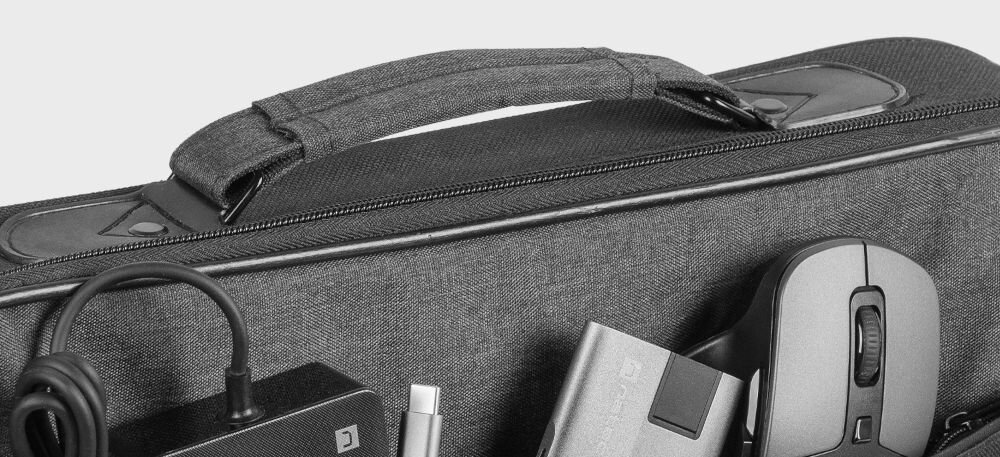Torba na laptopa NATEC Impala 2 15.6 cali Szary pomieści laptopa do 15,6” przednia kieszeń zapinana na zamek