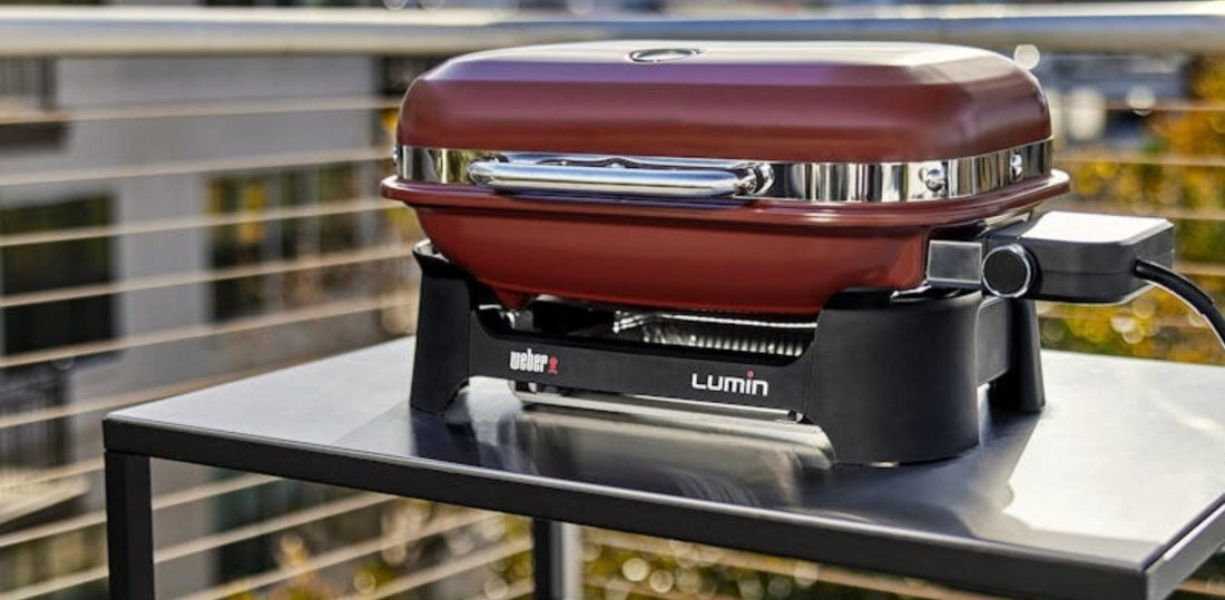 Grill elektryczny WEBER Lumin Compact Czerwony 