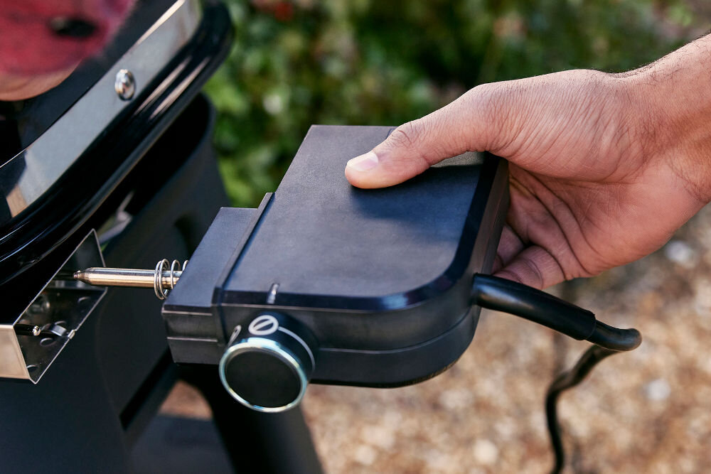 Grill elektryczny WEBER Lumin Compact Czerwony rozmiar konstrukcja powierzchnia grillowania