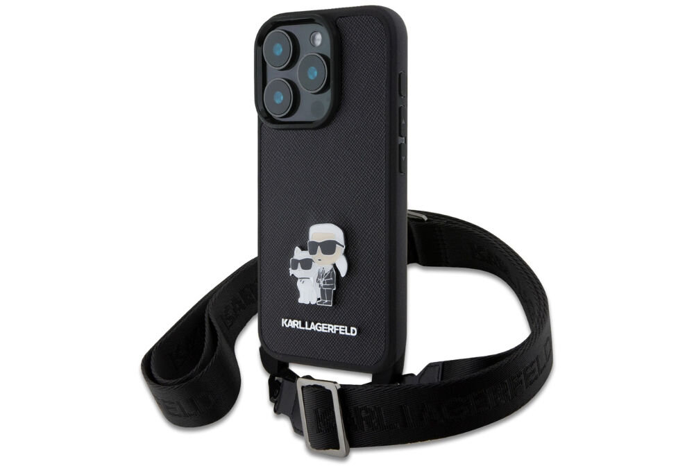 Etui KARL LAGERFELD Saffiano Karl&Choupette Metal Pin CBDY Strap
            elegancja ochrona materiał wzór