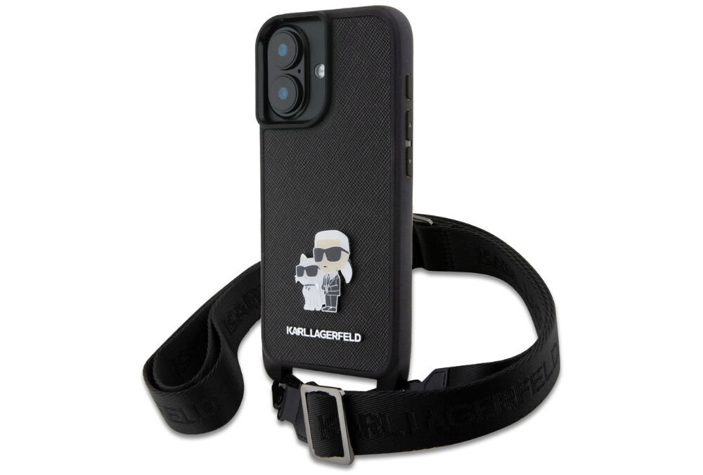 Etui KARL LAGERFELD Saffiano Karl&Choupette Metal Pin CBDY Strap
            elegancja ochrona materiał wzór