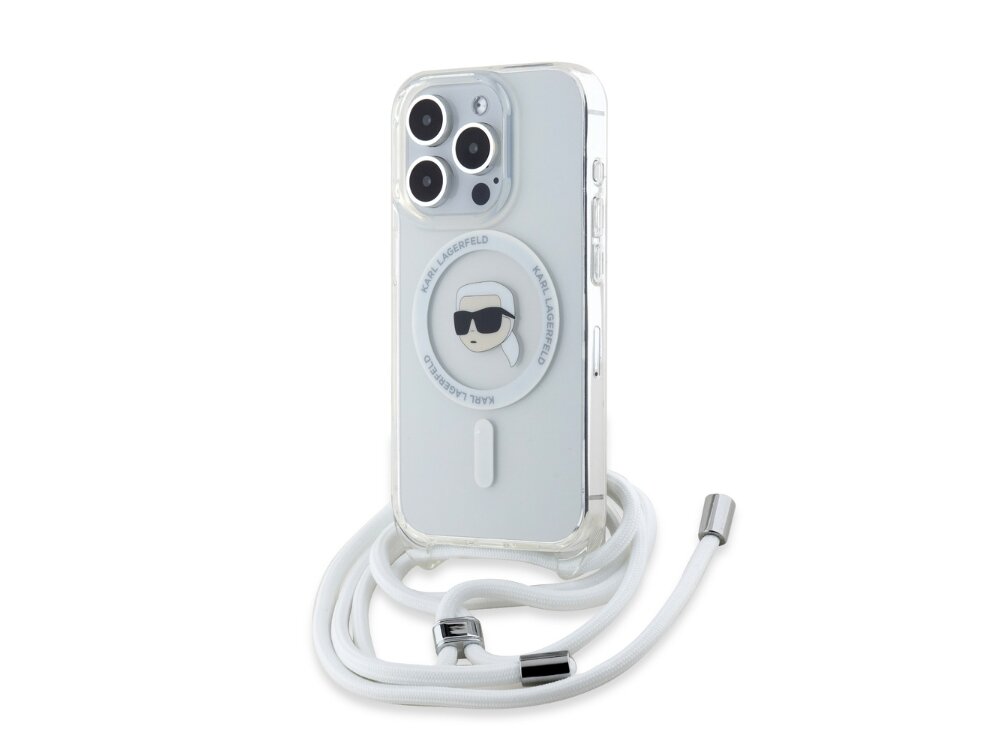 Etui KARL LAGERFELD Crossbody IML Karl Head MagSafe do Apple iPhone 16 Pro Max Transparentny etui case pokrowiec plecki połączenie stylu i wygody