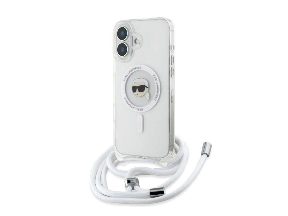 Etui KARL LAGERFELD Crossbody IML Karl Head MagSafe do Apple iPhone 16 Transparentyny etui case pokrowiec plecki połączenie stylu i wygody