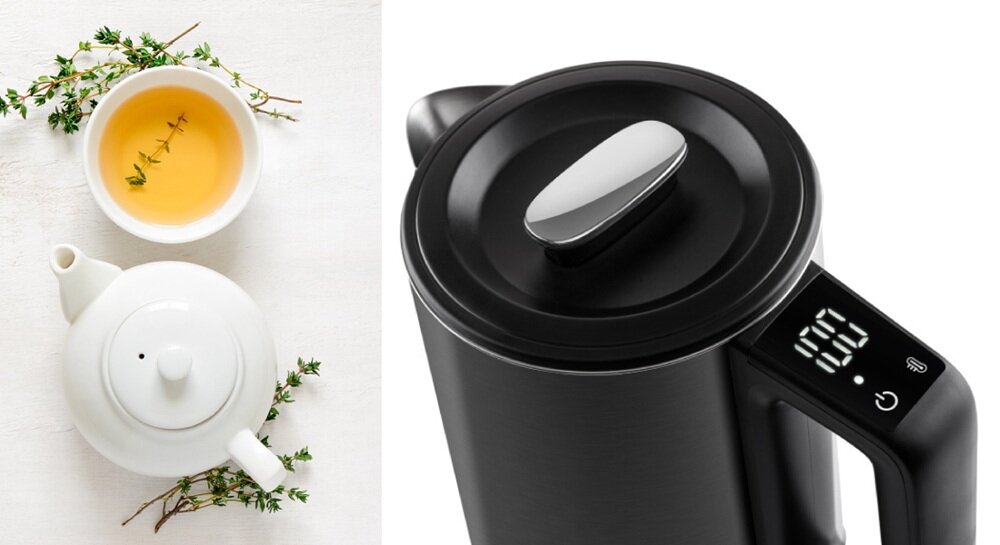 Czajnik elektryczny ETA Ester od góry, wyświetlacz z temperaturą, do różnych napojów, funkcja KEEP WARM