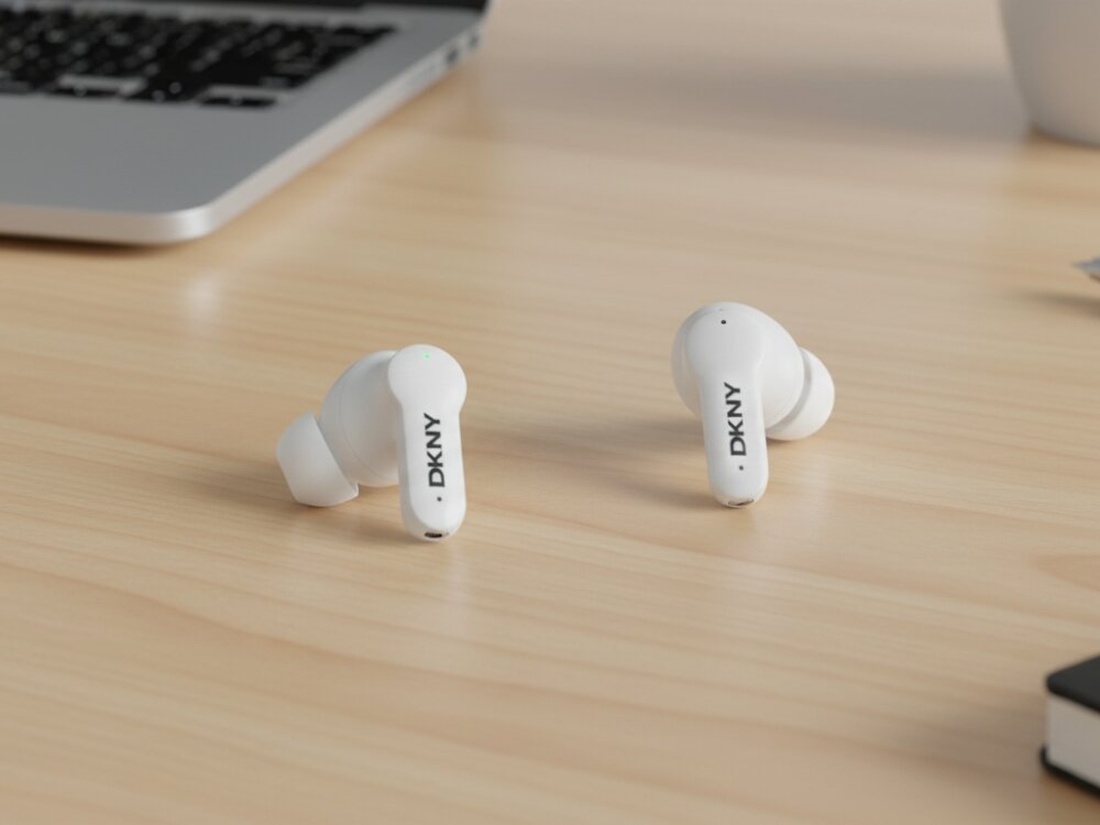 Słuchawki dokanałowe DKNY DKTWS3DNYAK
			słuchawki na biurku