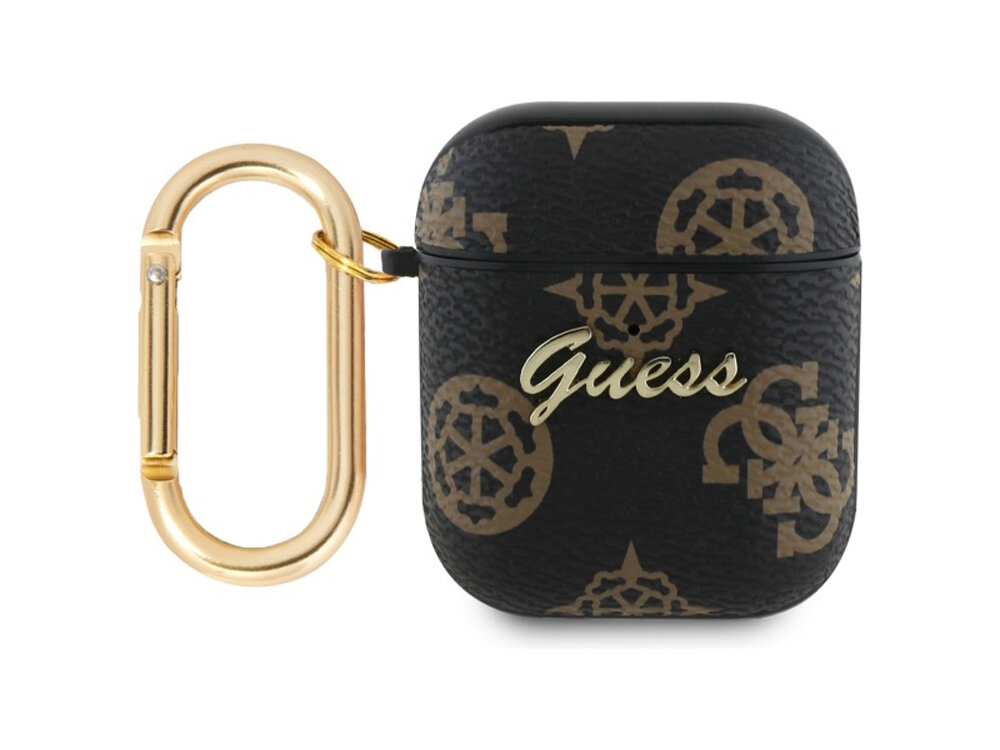 Etui na słuchawki Guess 4G Hook
            przód etui z karabińczykiem na białym tle
            etui case pokrowiec słuchawki airpods apple