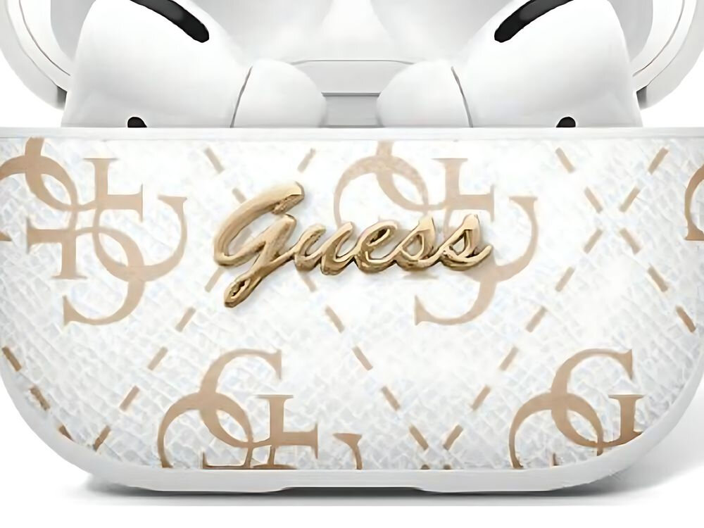 Etui na słuchawki Guess 4G Hook
            zbliżenie na logo
            logo marka guess wzór spójność karabińczyk