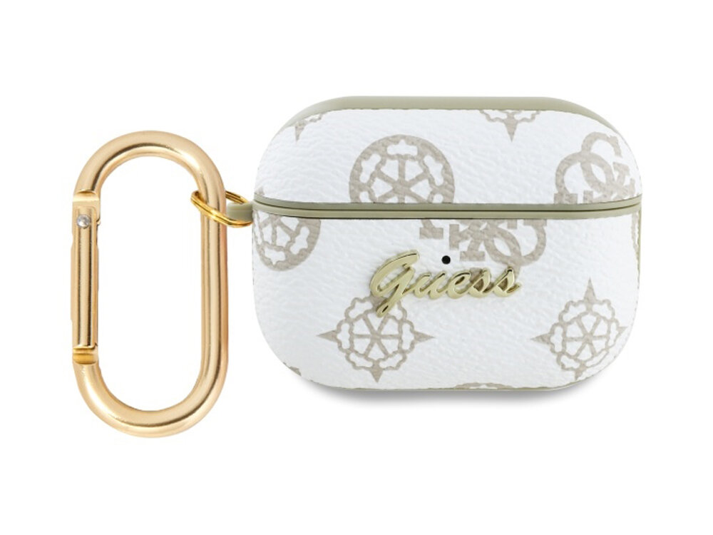 Etui na słuchawki Guess 4G Hook
            przód etui z karabińczykiem na białym tle
            etui case pokrowiec słuchawki airpods apple