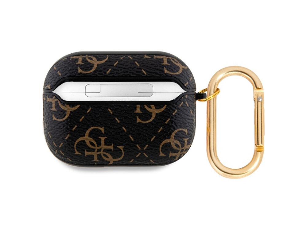 Etui na słuchawki Guess 4G Hook
            zbliżenie na karabińczyk
            wstrząs bezpieczeństwo trwałość materiał