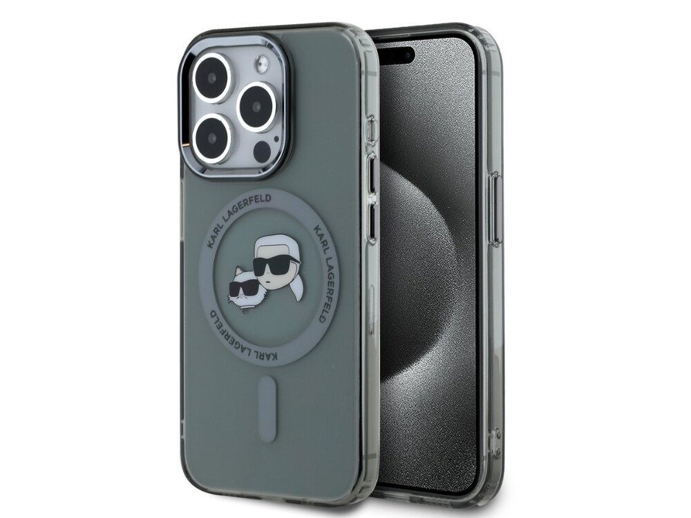 Etui KARL LAGERFELD IML Metal Karl&Choupette Head MagSafe
            etui krawędzie akcesoria bezpieczeństwo