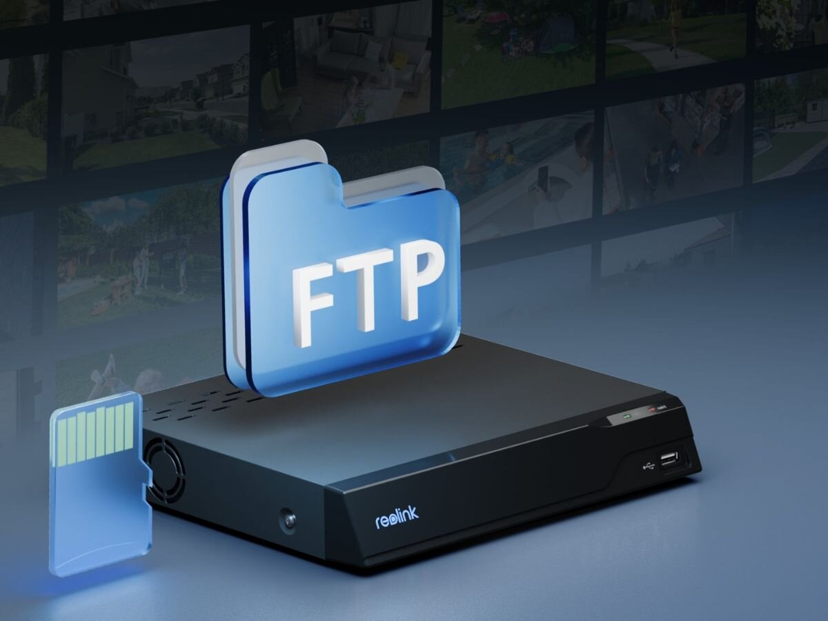 Kamera REOLINK W320 - Obsługa kart microSD i NVS, logo FTP, rejestrator