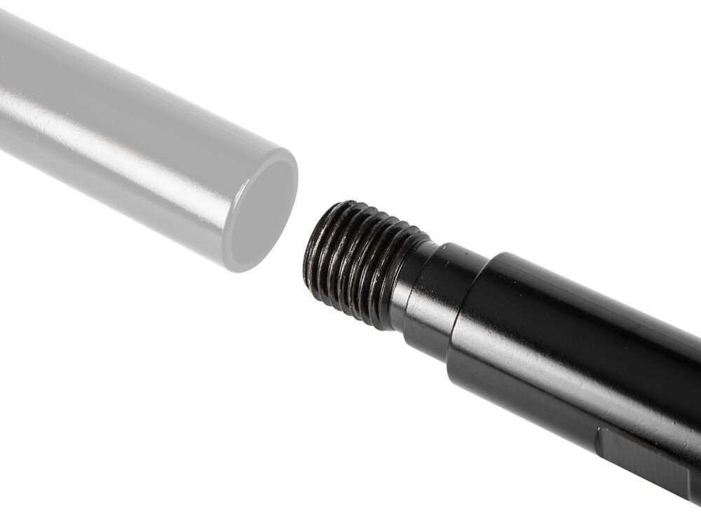 Przedłużka do otwornic GRAPHITE 57H899 500 mm, Solidna konstrukcja na lata, Wizualizacja gwintu i możliwości wkręcenia
