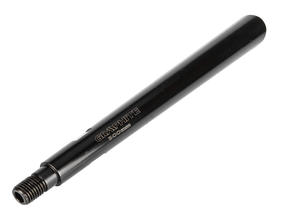Przedłużka do otwornic GRAPHITE 57H899 500 mm, Wszechstronne zastosowanie, Przedłużka pokazana od frontu prawo skos