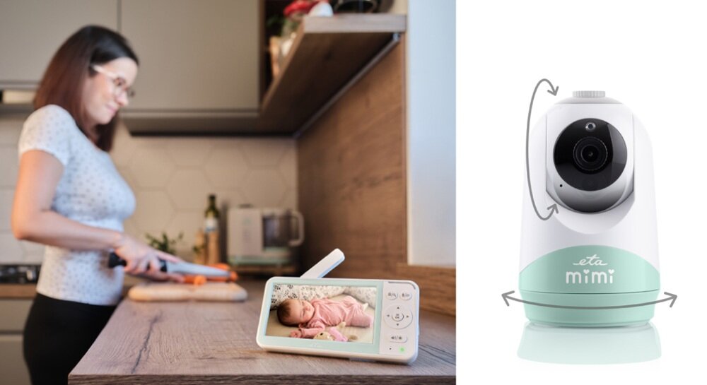 Niania elektroniczna ETA Mimi zdalna obsługa, pomiar temperatury, alarm