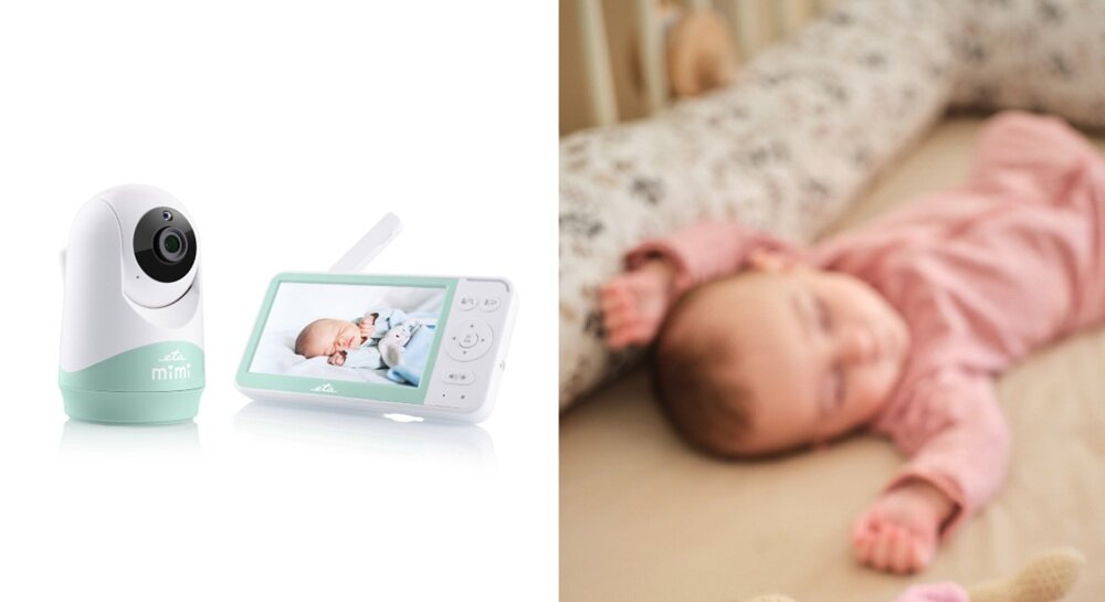 Niania elektroniczna ETA Mimi w uzyciu, funkcja zoom, wszechstronność, wskaźniki sygnału