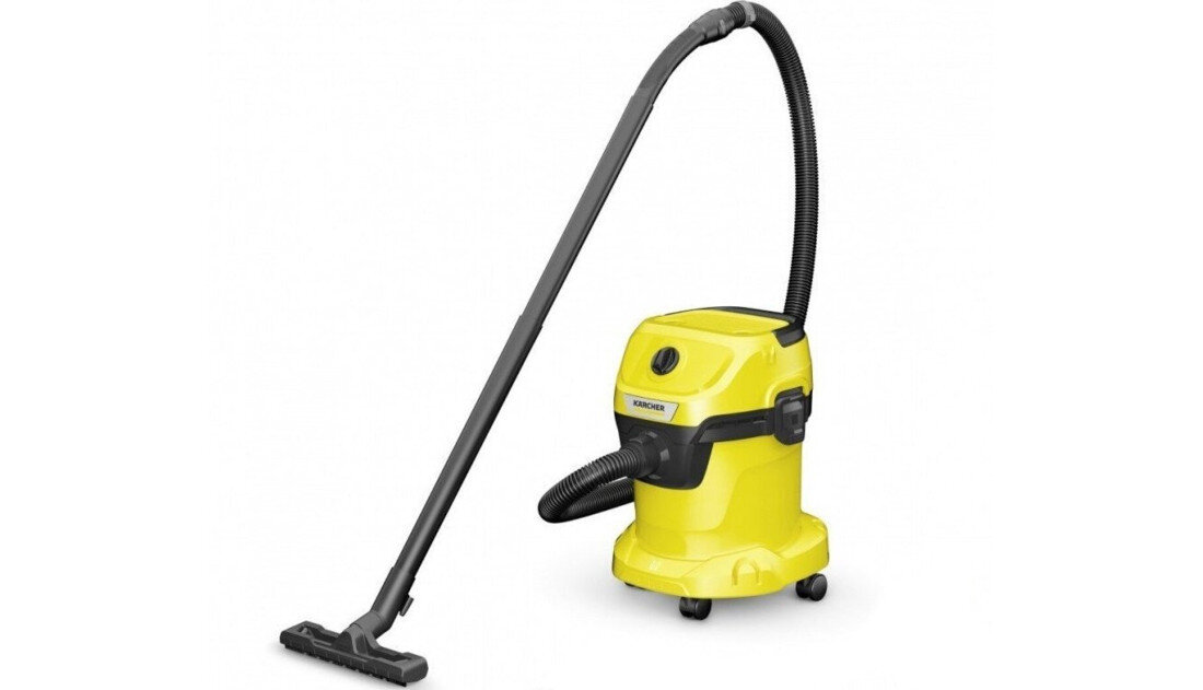 Odkurzacz warsztatowy KARCHER WD 3 V-15/4/20 1.628-121.0 zdjęcie lifestyle Łatwe przemieszczanie Cztery kółka Funkcja pozycji parkingowej składany uchwyt wymiary Listwa odbojowa 