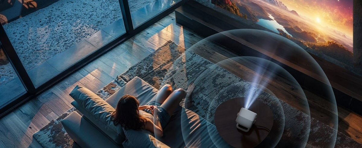 Projektor JMGO N1S - Dźwięk o kinowej jakości, Dynaudio