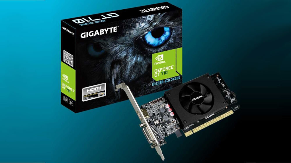 Komputer XQUANTUM XQR5R16S1TBWF-XA23D R5-5500 16GB RAM 1TB SSD GeForce GT710 DVD WiFi karta graficzna możliwość oglądania filmów w 4K system chłodzenia jednym wentylatorem 2 GB GDDR3