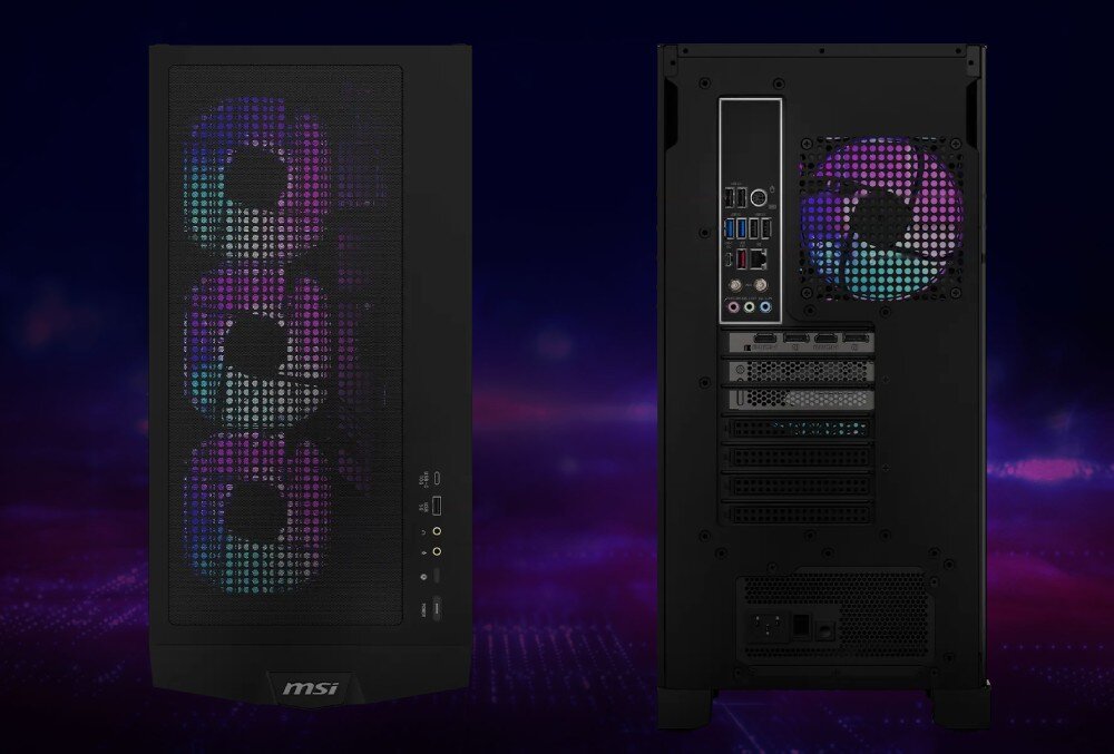 Komputer MSI MPG Infinite X3 AI 2NUF7-01SEU Ultra 9-285K 32GB RAM 1TB SSD GeForce RTX4070Ti Wi-Fi Windows 11 Home porty złącza podłączenie