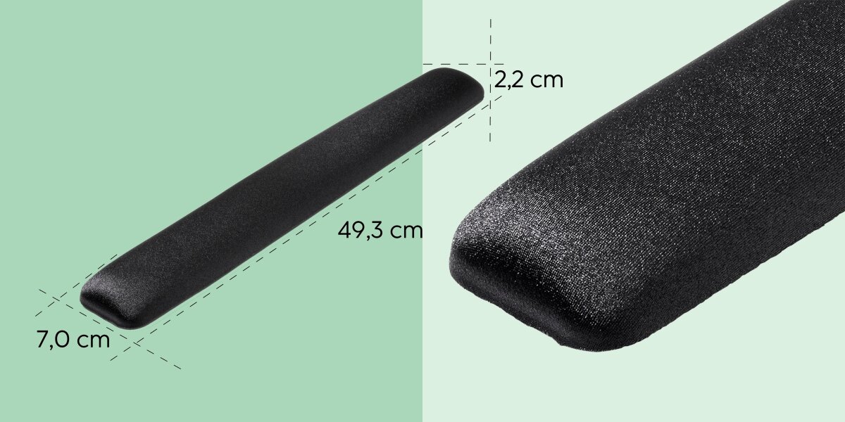 Podkładka pod nadgarstek HAMA pianki poliuretanowej Memory Foam podparcie